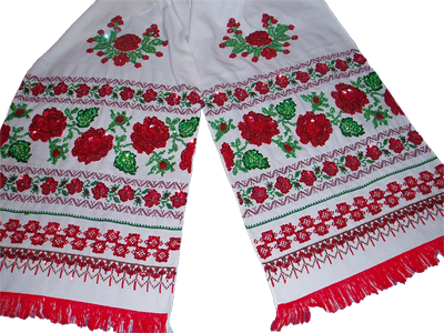 Традиционный украинский свадебный рушник