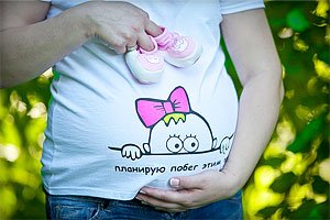 футболки для беременных