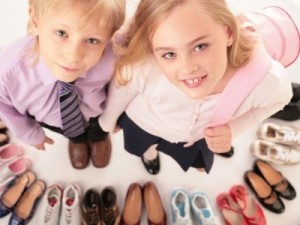 Покупка детской обуви 